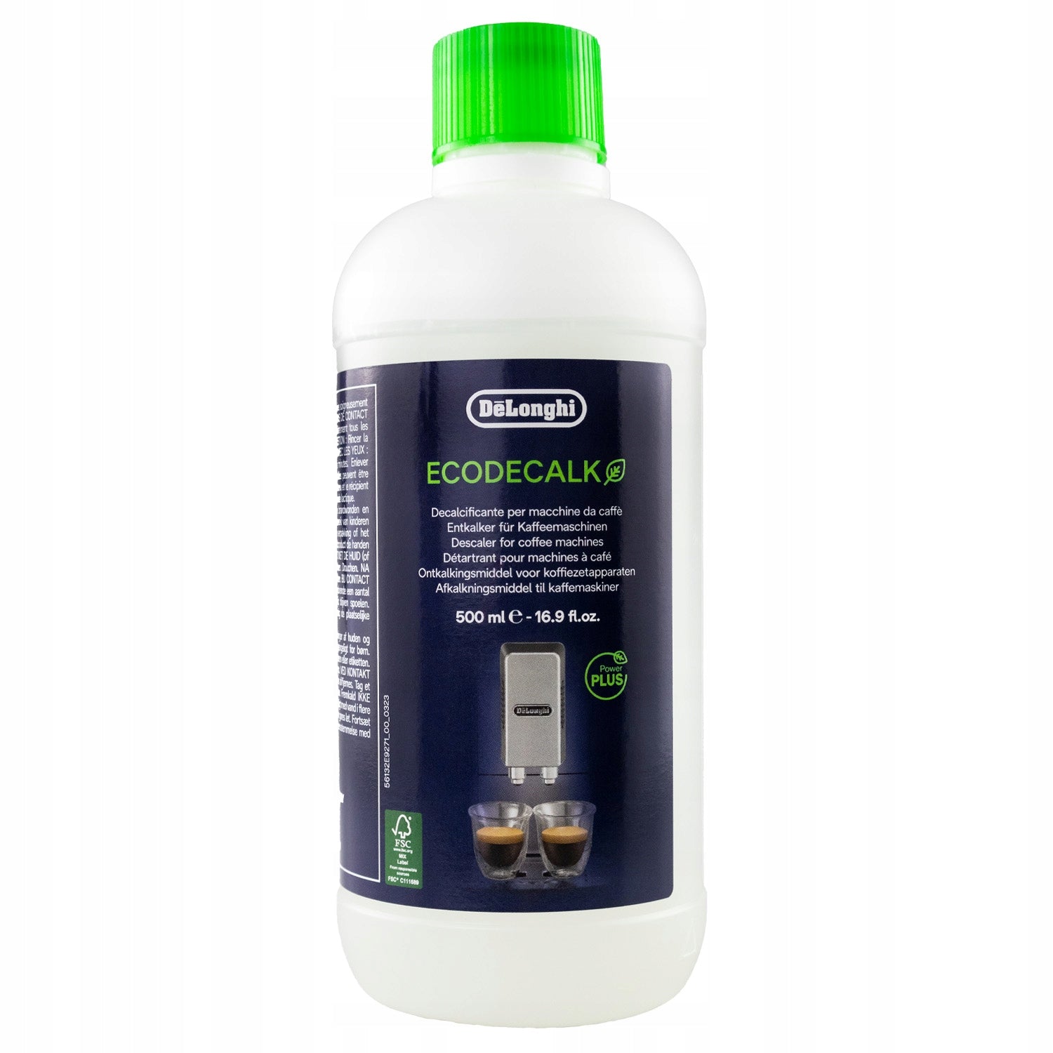 5x Filter for Delonghi AL-S002 + EcoDecalk descaler 500ml Manufacturer code AL-S002