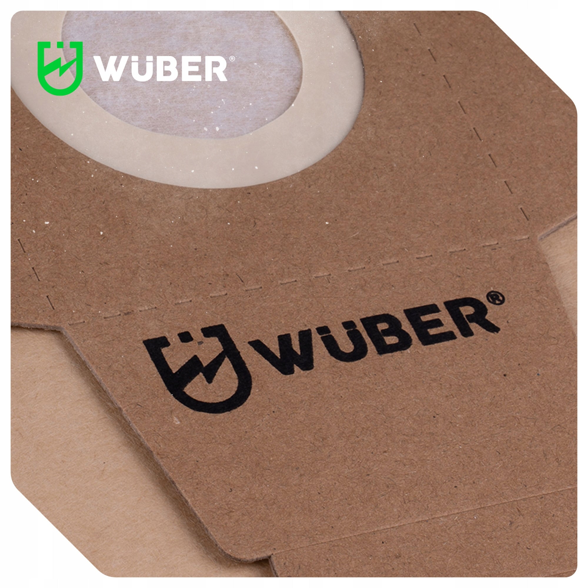 5x INDUSTRIAL VACUUM CLEANER BAGS 20 L 5 PIECES PAPER THICK WUBER Manufacturer Wuber