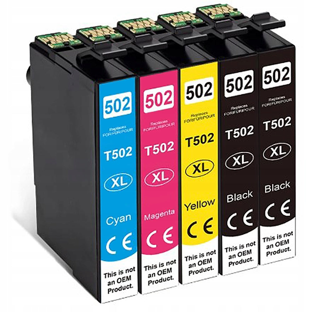 5x INK 502 XL FOR EPSON EXPRESSION HOME XP-5100 XP-5150 XP-5155 PRINTER