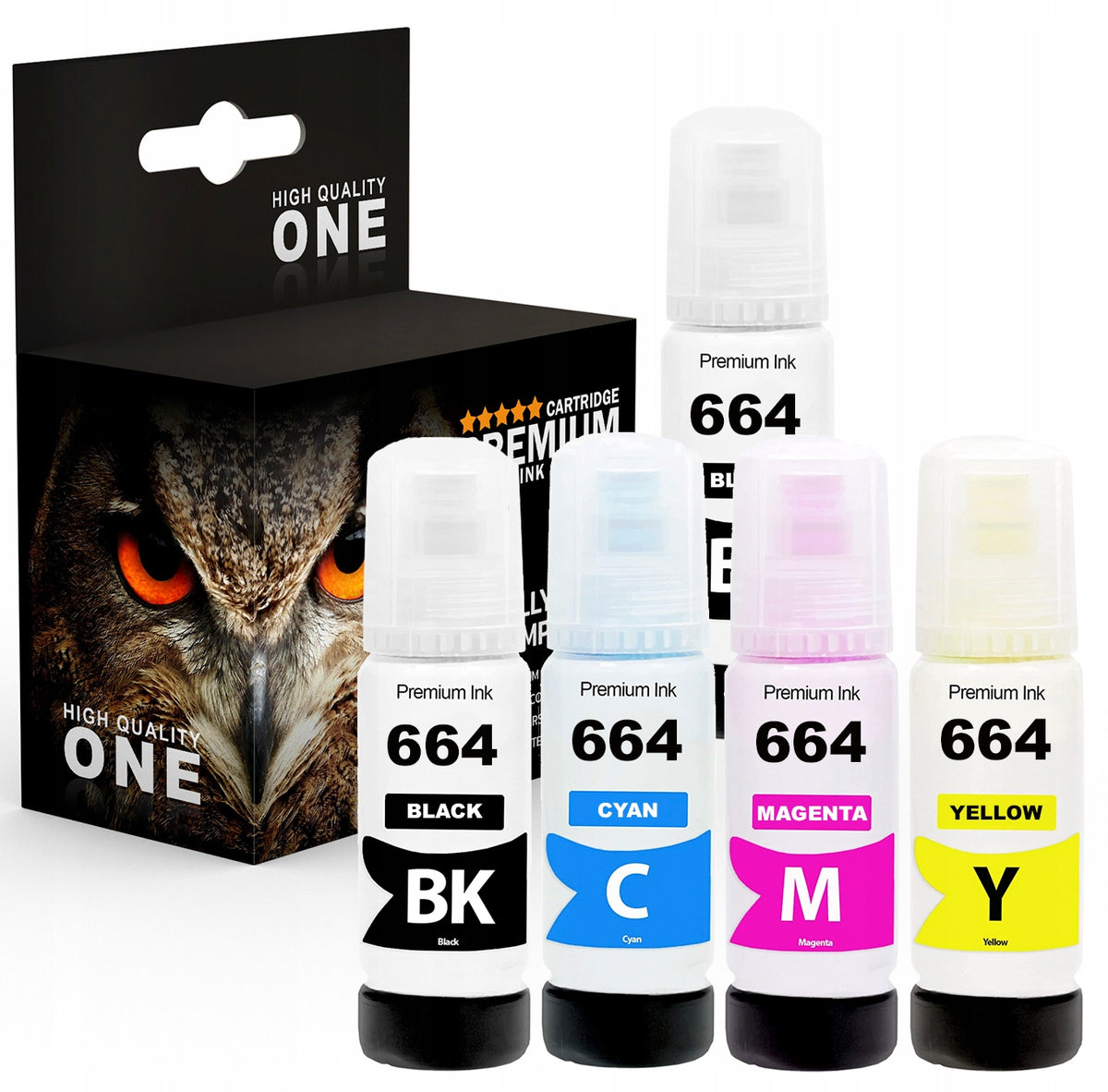 5x INK FOR EPSON 664 XL EcoTank L3060 L3050 L210