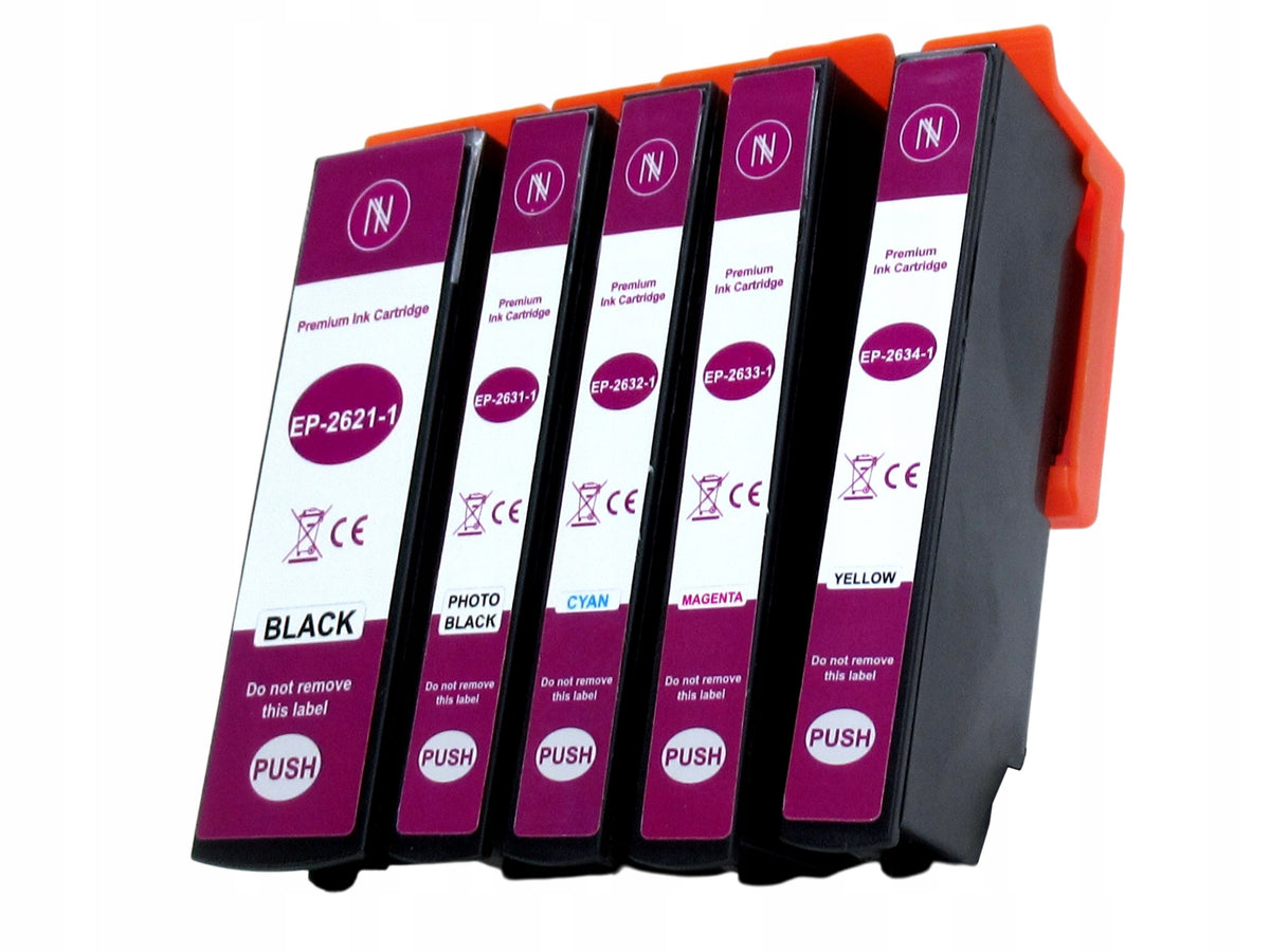 5x INK cartridge for EPSON EXPRESSION PREMIUM XP-605 XP-610 Manufacturer Inkdigo