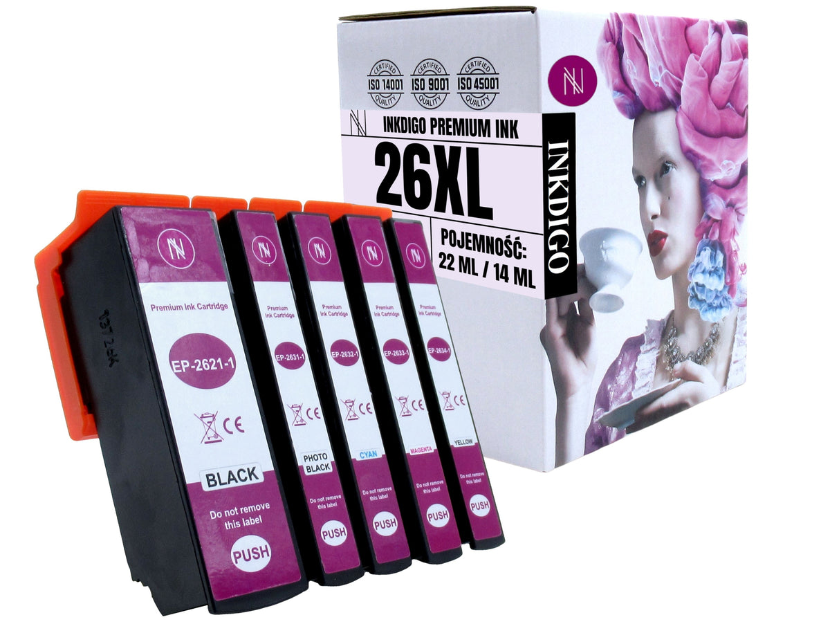 5x INK cartridge for EPSON EXPRESSION PREMIUM XP-605 XP-610