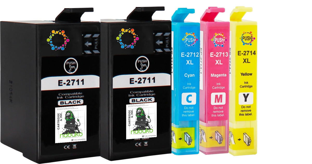 5x INK for EPSON WORKFORCE WF-3620DWF WF-3620WF WF-3640DTWF WF-7110DTW