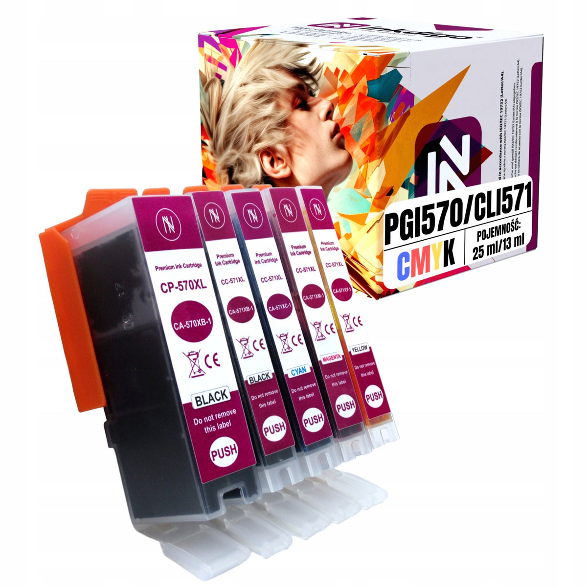 5x INKS FOR CANON PIXMA MG 5750 7750 6850 TS9040 8040 PRINTER