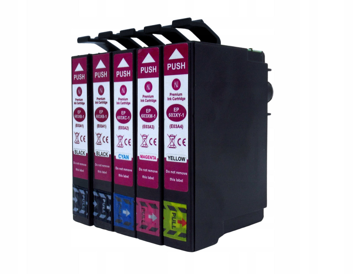 5x Ink Cartridges for EPSON 603XL T603 Expression WorkForce Manufacturer Inkdigo