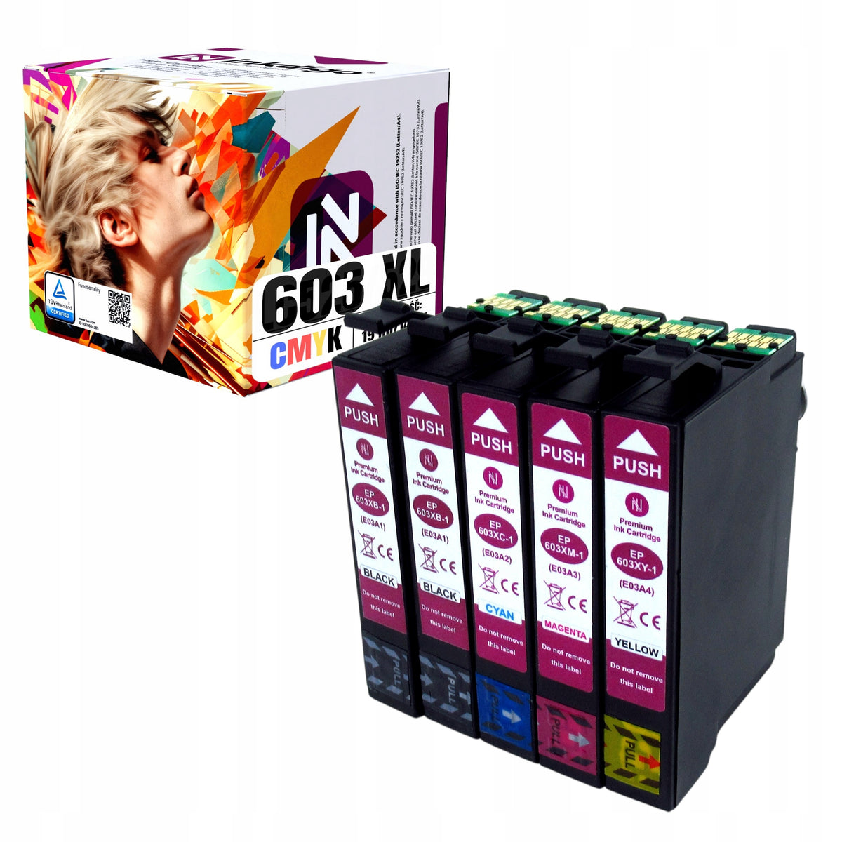 5x Ink Cartridges for EPSON 603XL T603 Expression WorkForce