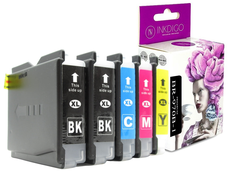5x Ink for BROTHER LC1000 LC970 LC960 DCP135C 130C