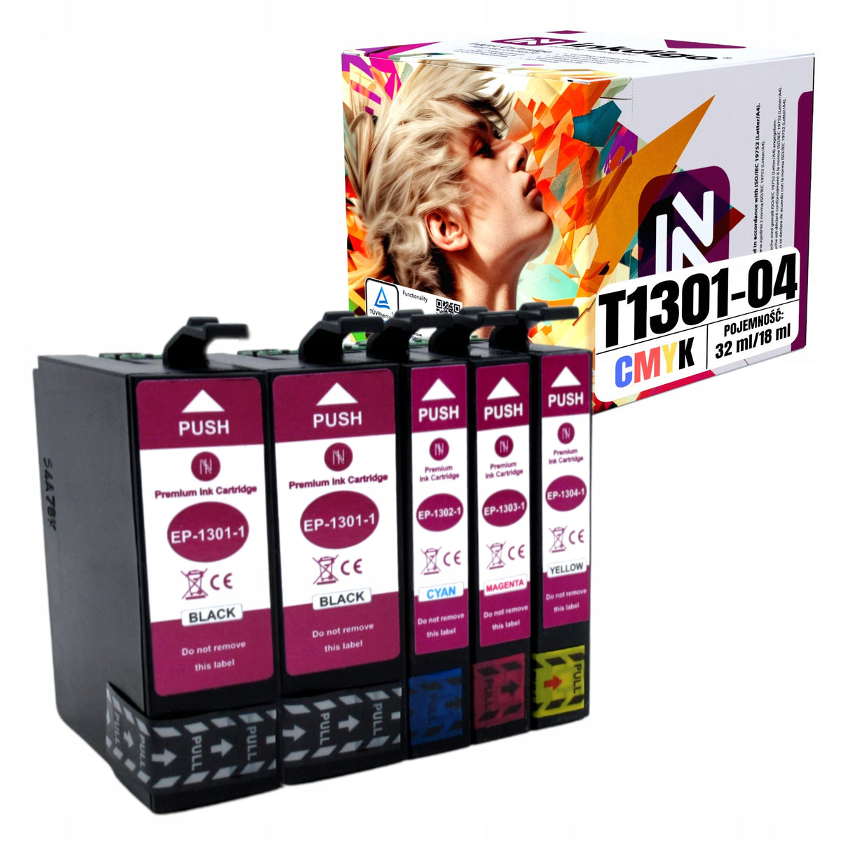5x Ink for EPSON T1301 BX525WD BX535WD BX625FWD