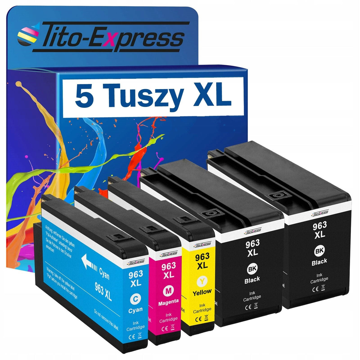 5x Ink for HP 963 XL OfficeJet Pro 9010 9012 9020