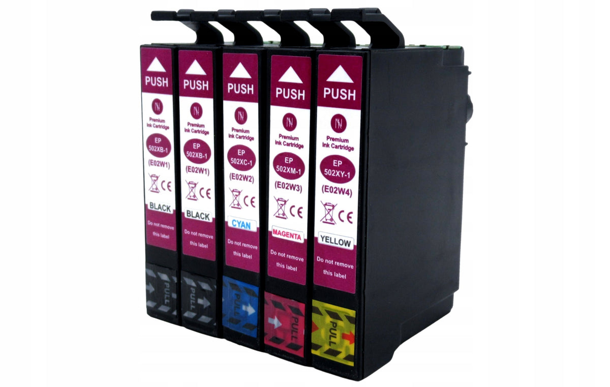 5x Inks for EPSON 502 XL XP-5100 WF-2800 WF-2860 Manufacturer code C13T02W64010 CMY2K / XP 5100 5105 5115
