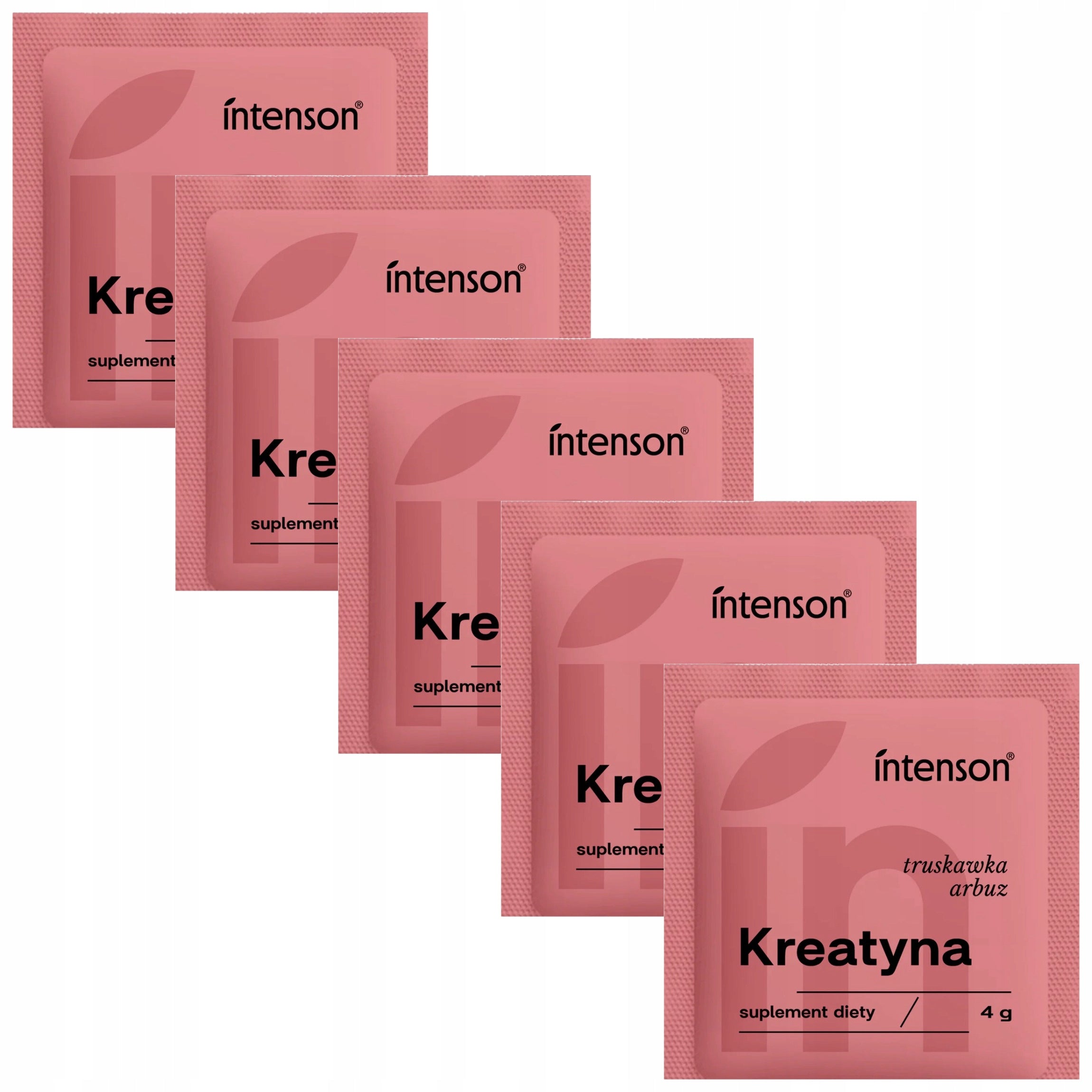 5x Intenson Creatine 4 g strawberry-watermelon flavoured