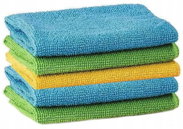 5x MICROFIBER CLOTH CLOTHS FOR CLEANING CAR POLISHING
