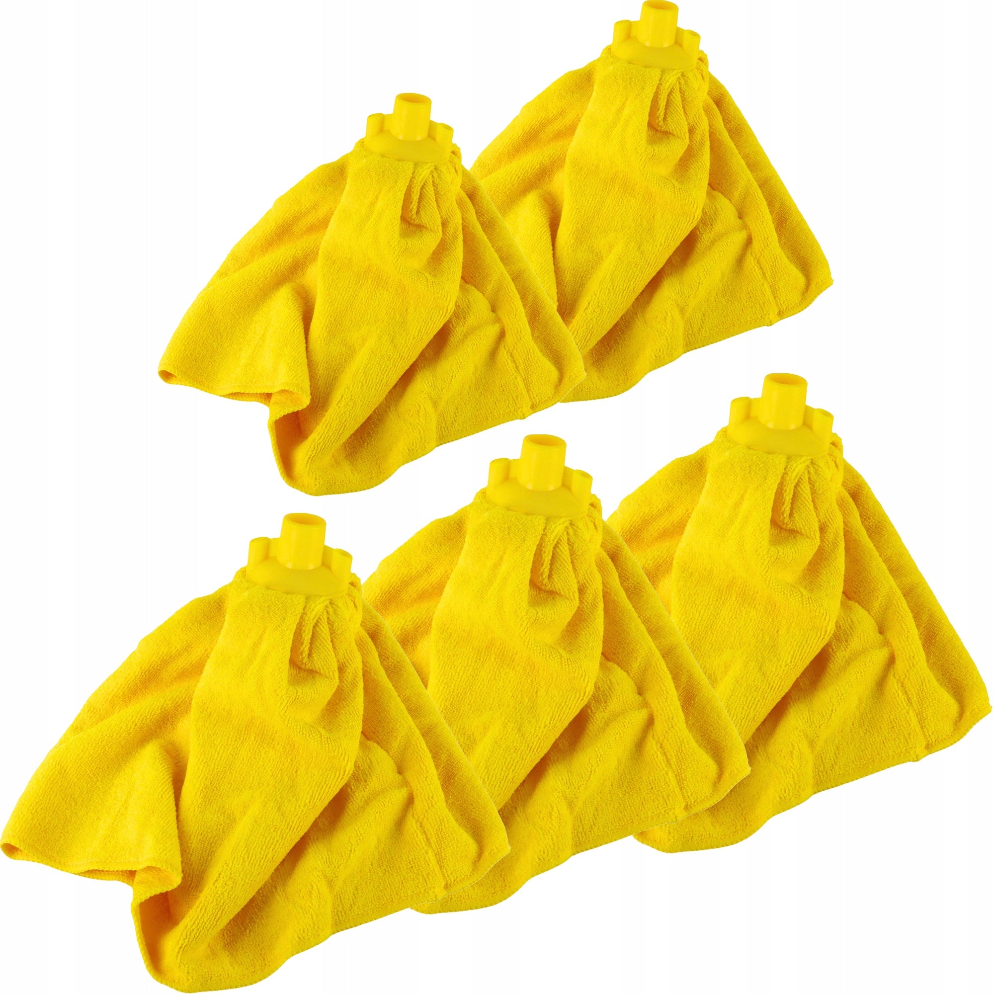 5x MOP TIP YELLOW MICROFIBER DRESS SUPER ABSORBENT CLARA