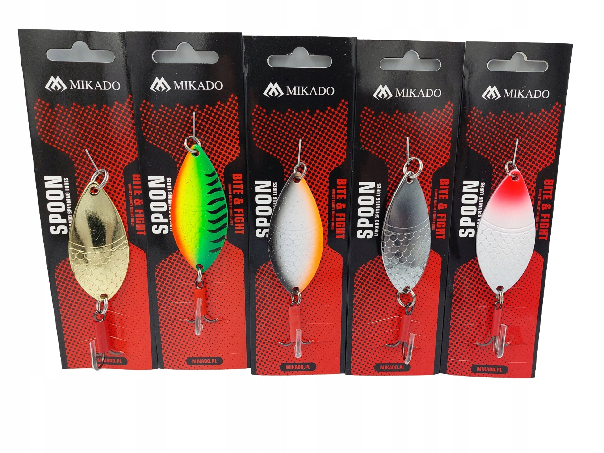 5x MiKADO Algae 2 shuttle spinner 20g spinner
