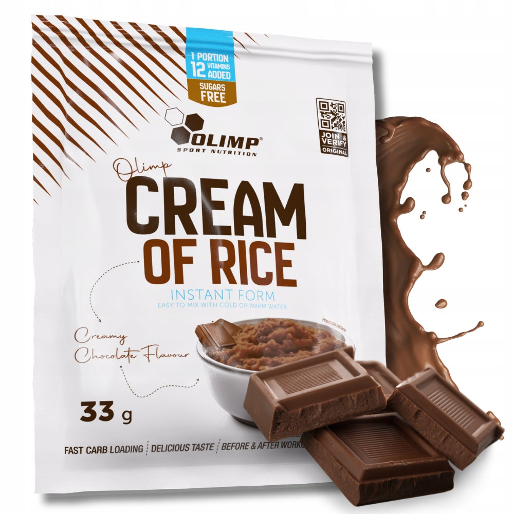 5x OLIMP Cream Of Rice 33g RICE GRUEL ready meal 26g carbo CHOCOLATE Packaging status original