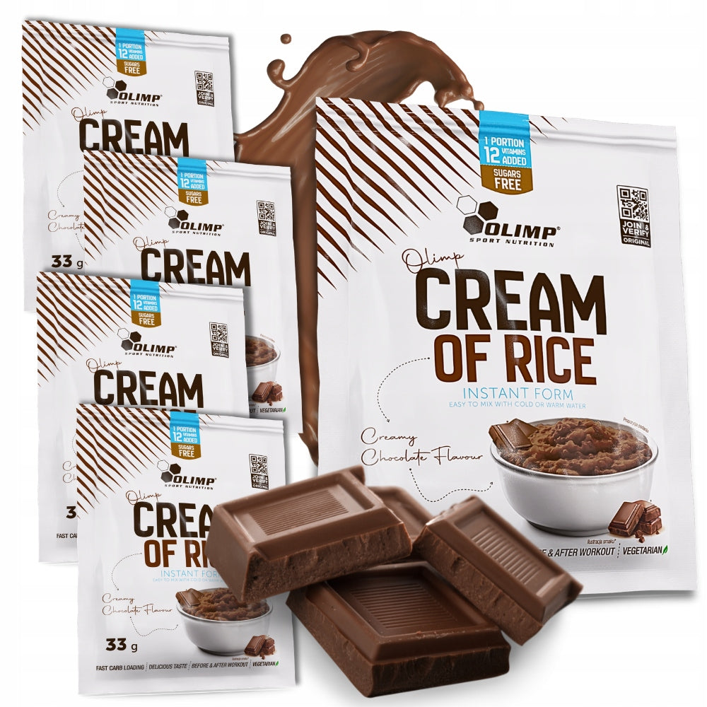 5x OLIMP Cream Of Rice 33g RICE GRUEL ready meal 26g carbo CHOCOLATE