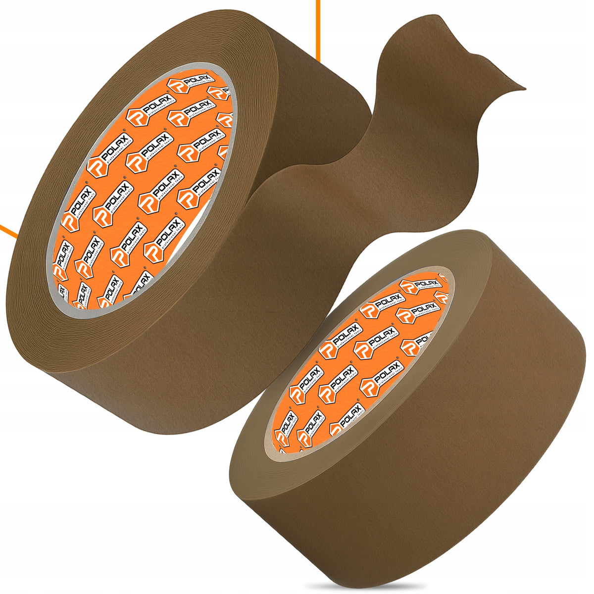 5x PACKING Paper ADHESIVE TAPE 40 m Packing Packs Brown THICK HN-P Brand Polax