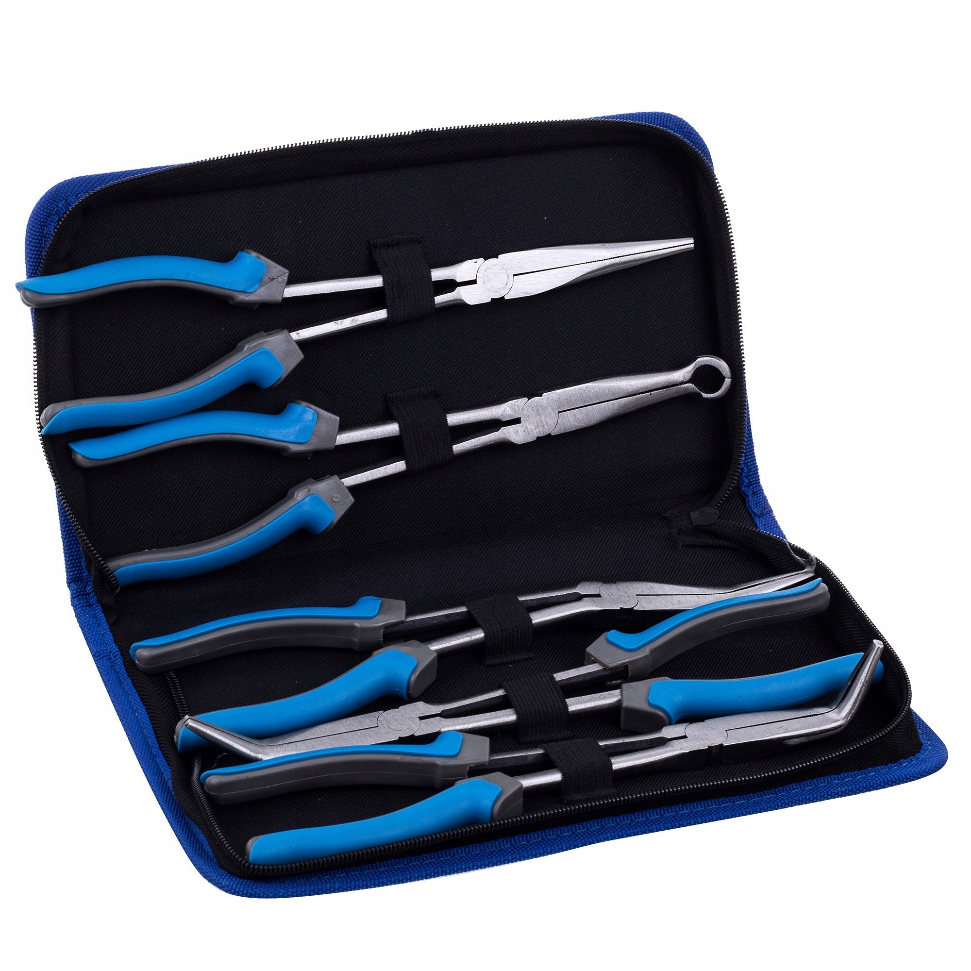 5x PLIERS LONG BENT STRAIGHT 280mm + Case Manufacturer code DN-H1115