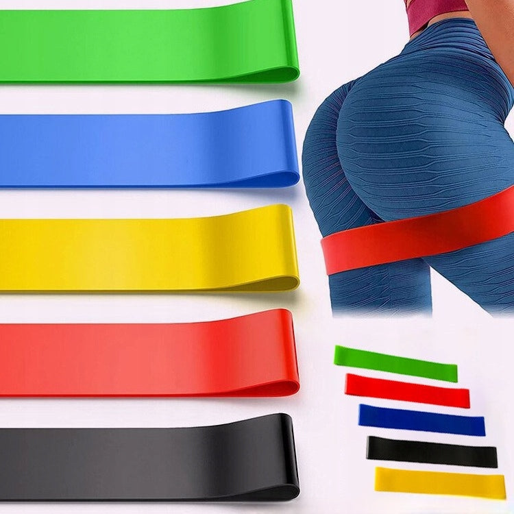 5x RESISTANCE BANDS EXERCISE RUBBER SET STRETCHING TRAINING PULL-UP