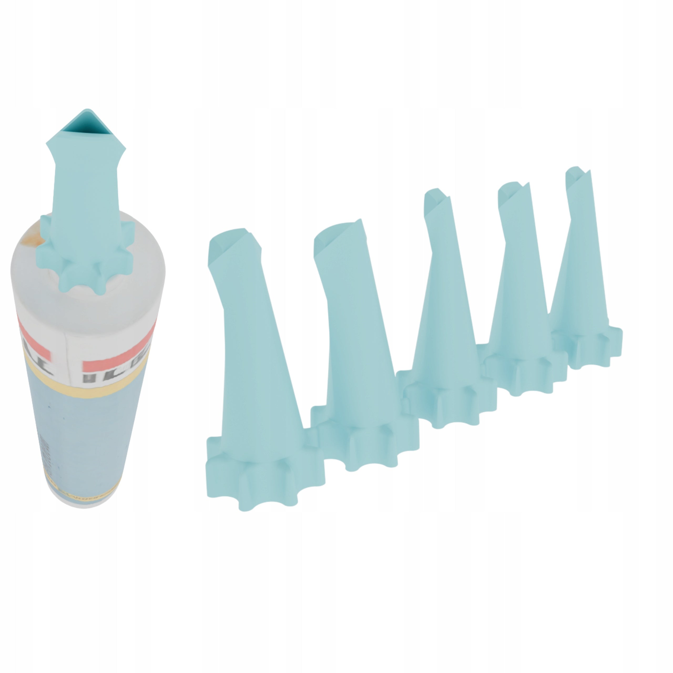 5x SILICONE APPLICATOR GLUE TIP FOR SILICATION NOZZLE SQUEEZER