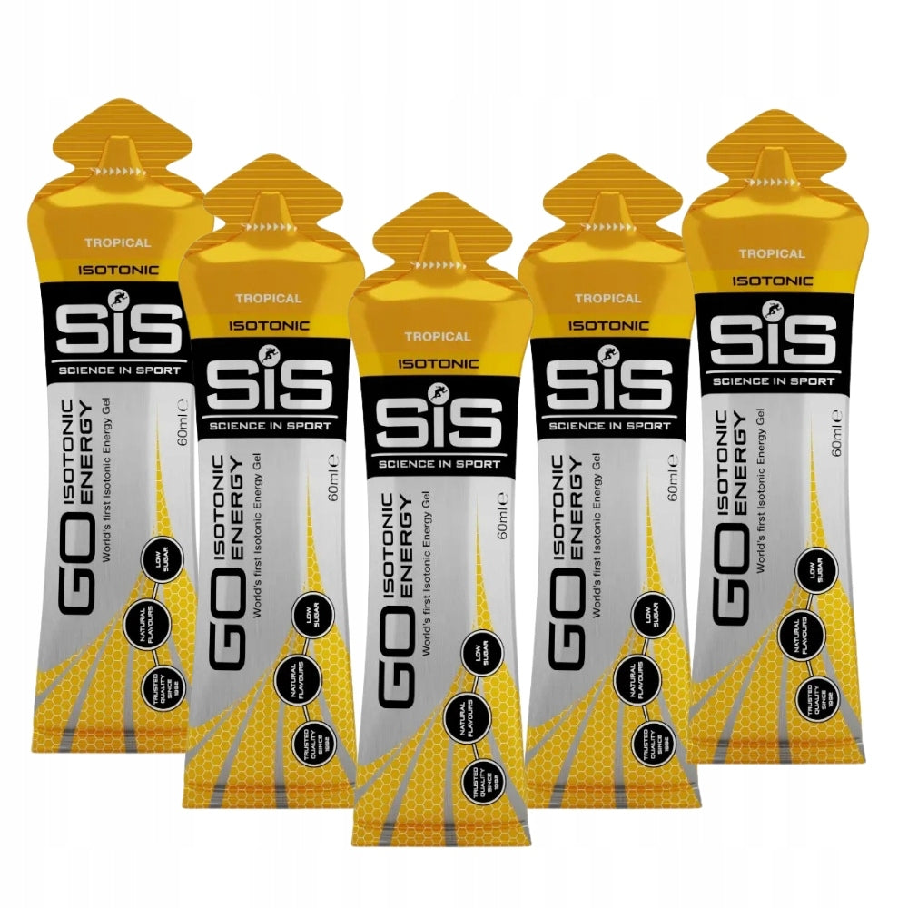 5x SIS GO ISOTONIC ENERGY GEL ISOTONIC 60 ml + ISOTONIC DRINK nowmax Manufacturer code SIS131043