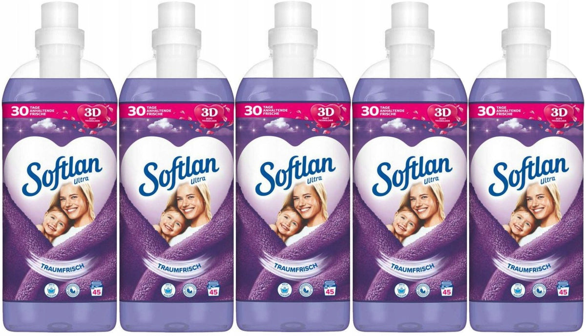5x SOFTLAN ULTRA TRAUMFRISCH 5x1L 5L Rinsing liquid German PURPLE