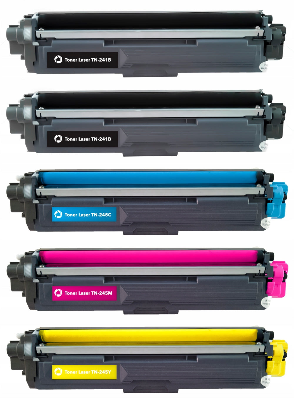 5x TONER FOR BROTHER TN241 DCP-9015CDW DCP-9020CDW