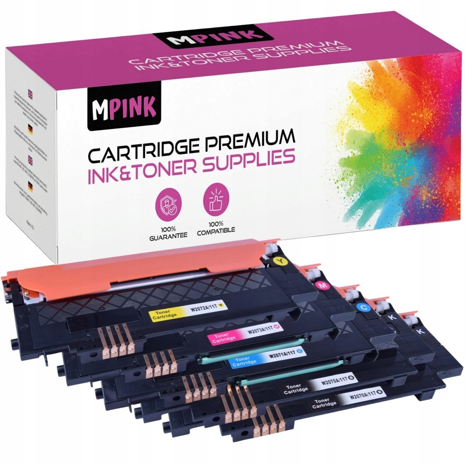 5x TONER FOR HP COLOR 117A W2070A 150a 150nw MFP 178nw MFP 178nwg MFP 179fwg