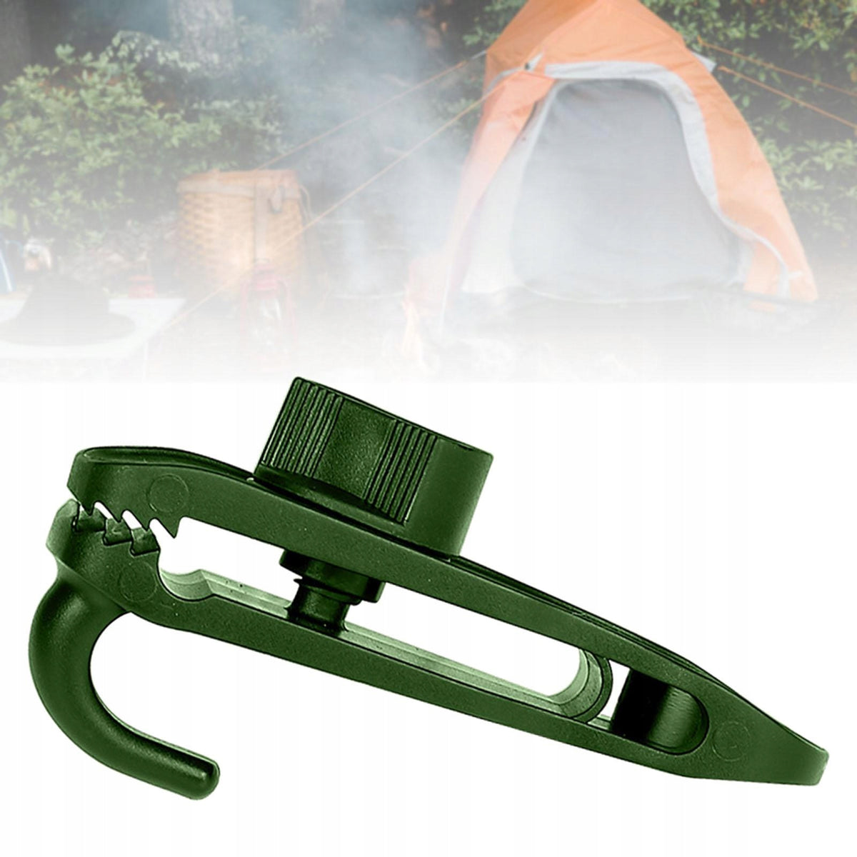 5x Tarp Clips with Hook Durable Rope Barb Reusable Lock Grip Clamps Green Brand no brand