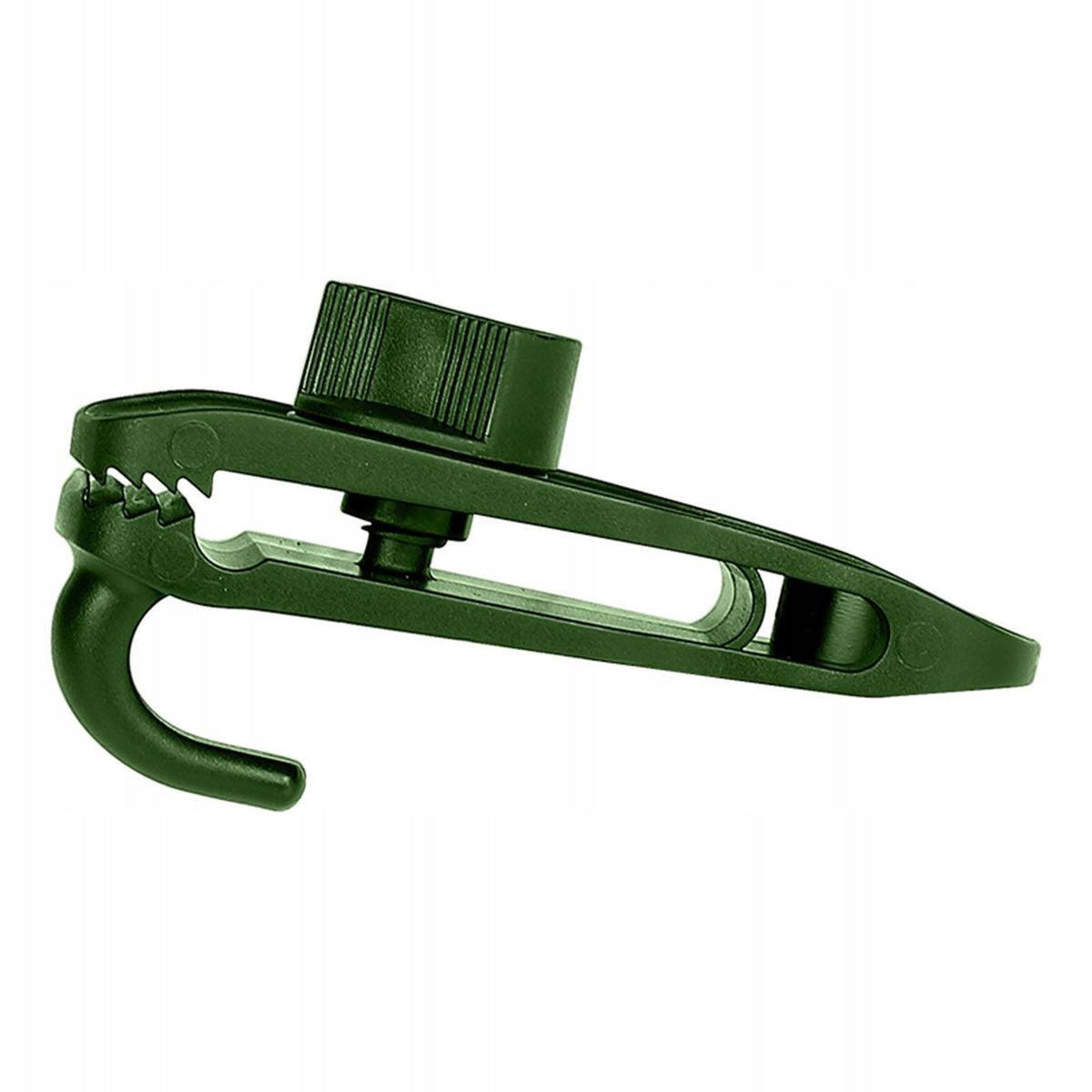 5x Tarp Clips with Hook Durable Rope Barb Reusable Lock Grip Clamps Green