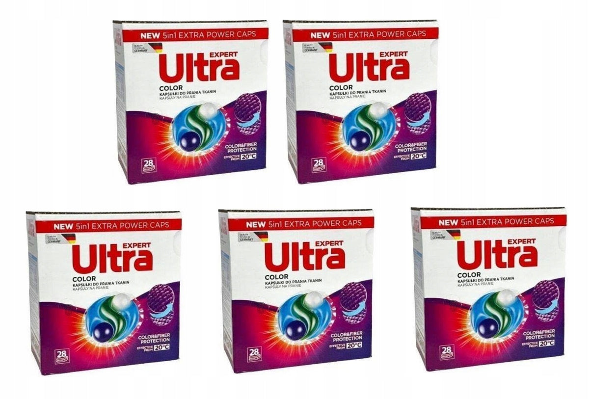 5x Ultra Expert Color Washing Capsules 5in1 28pcs