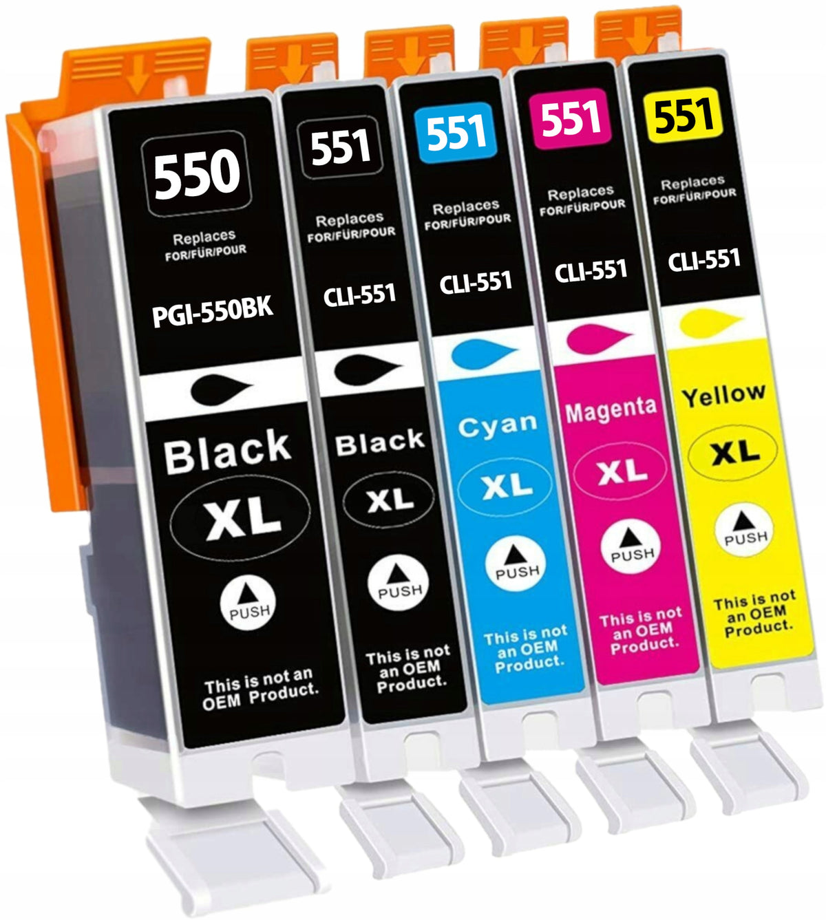 5x XL INKS FOR CANON PIXMA IP7250 MG5650 MG5550 PRINTER