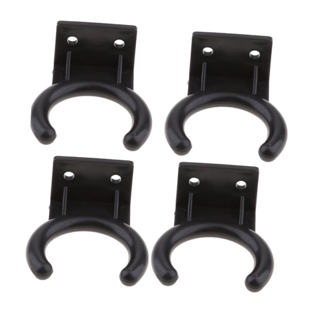 5xUniversal Microphone Hanger Speaker Rack Plastic Black
