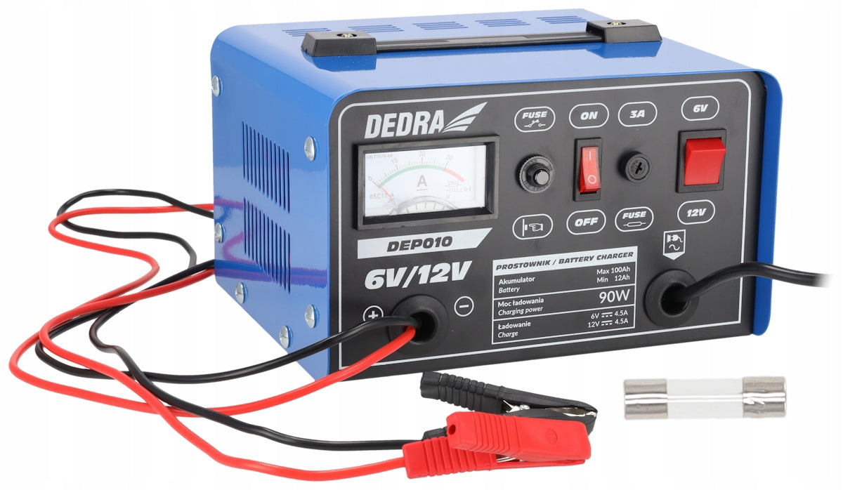 6/12V 12-100Ah Battery Charging Car Rectifier Powerful DEDRA