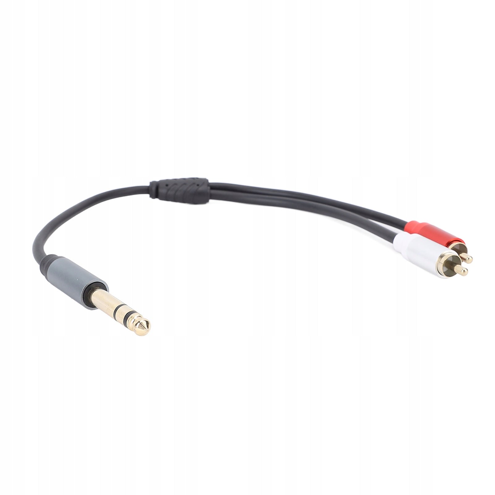 6,35mm stereo male to 2 male cable 11,8 inch 6,35mm stereo LK