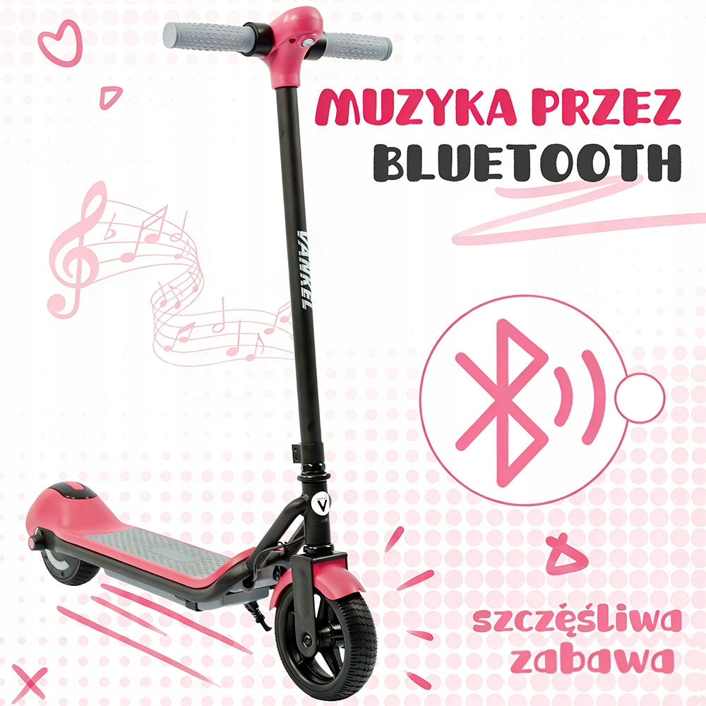 6,5" hulajnoga elektryczna dla dzieci z Bluetooth Prezenty świąteczne Model E68-pink
