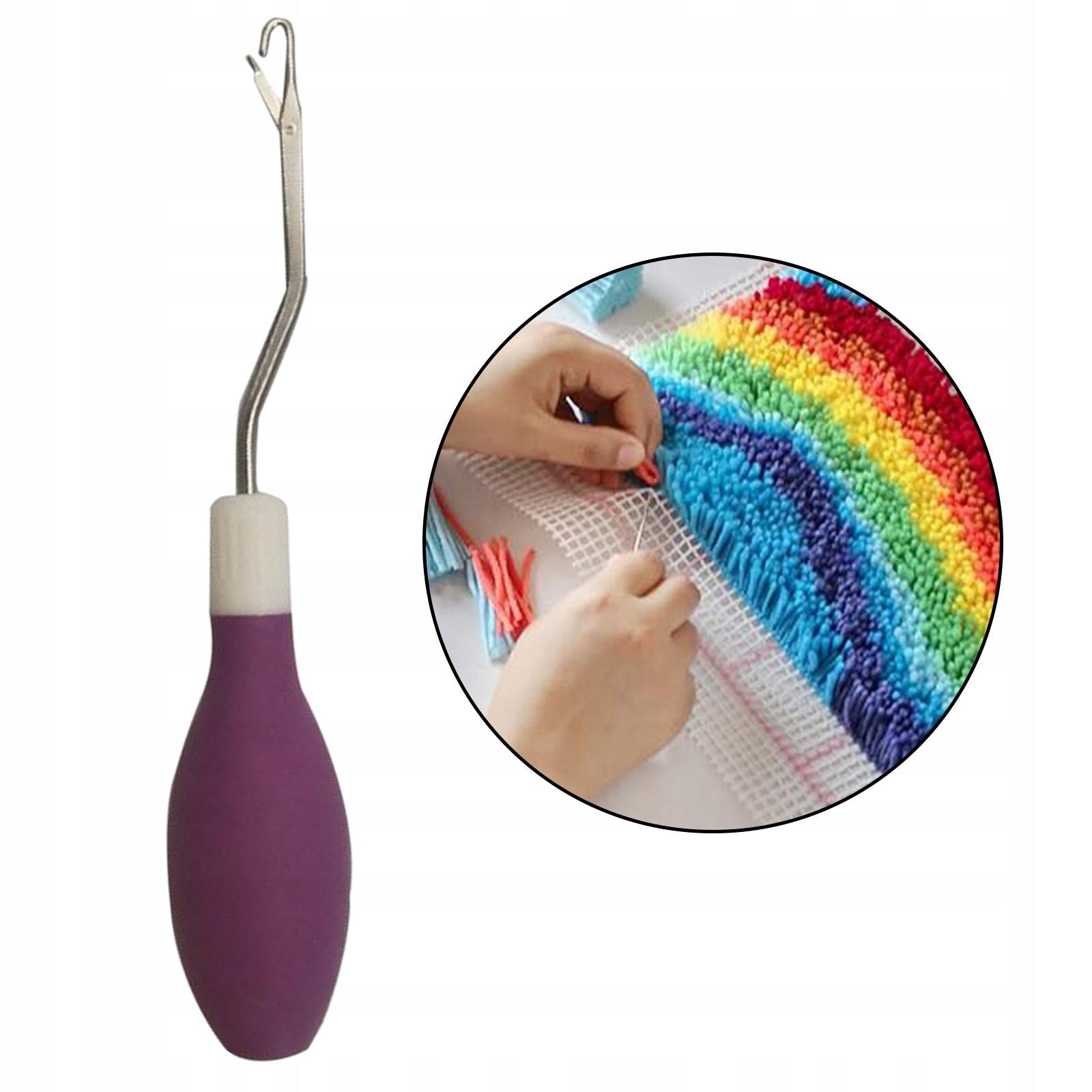 6.7\" Latch Hook Crochet Needle, Crochet Hook with Latch, Dreadlocks Bent Manufacturer code Does not apply