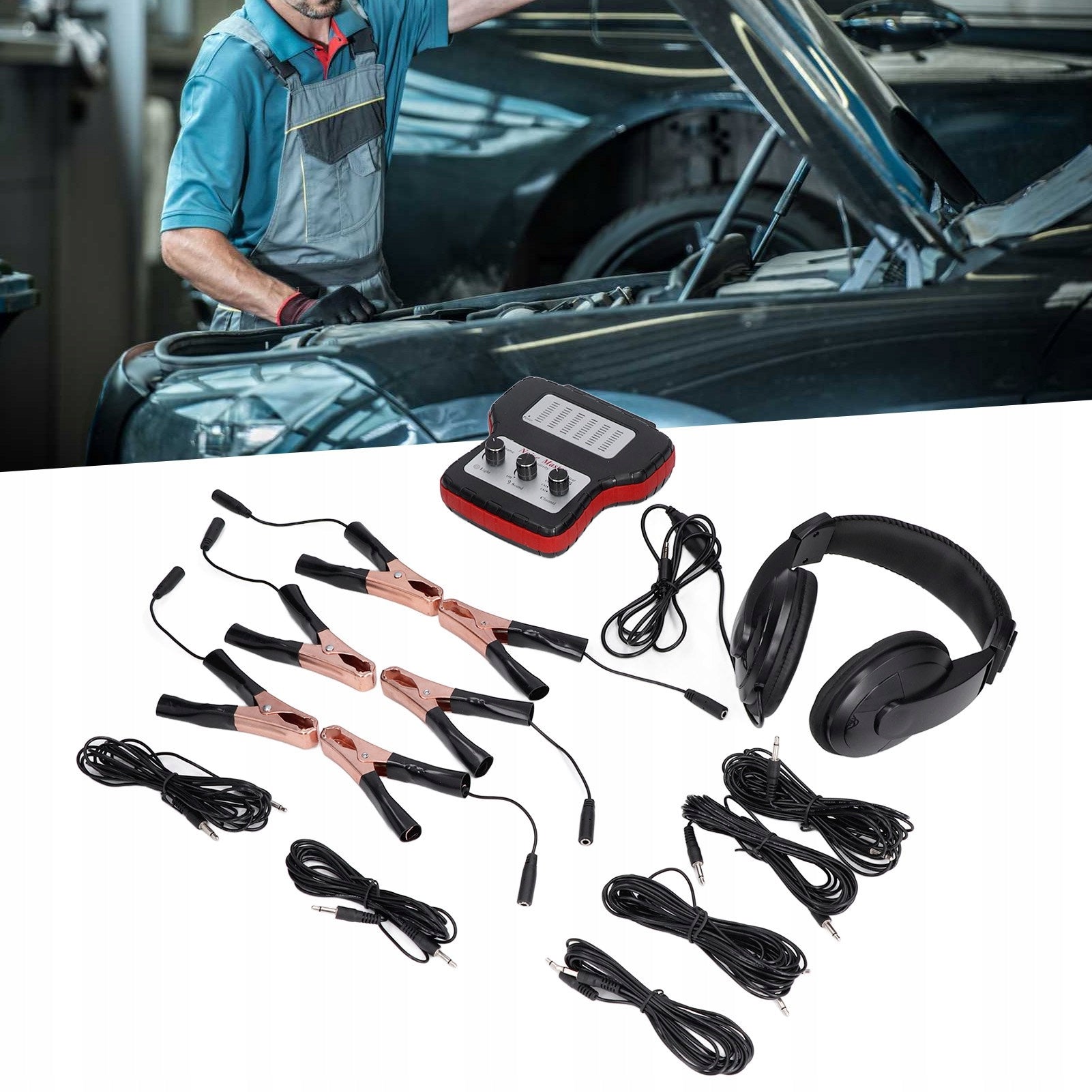 6-CHANNEL CAR STETHOSCOPE KIT Brand no brand