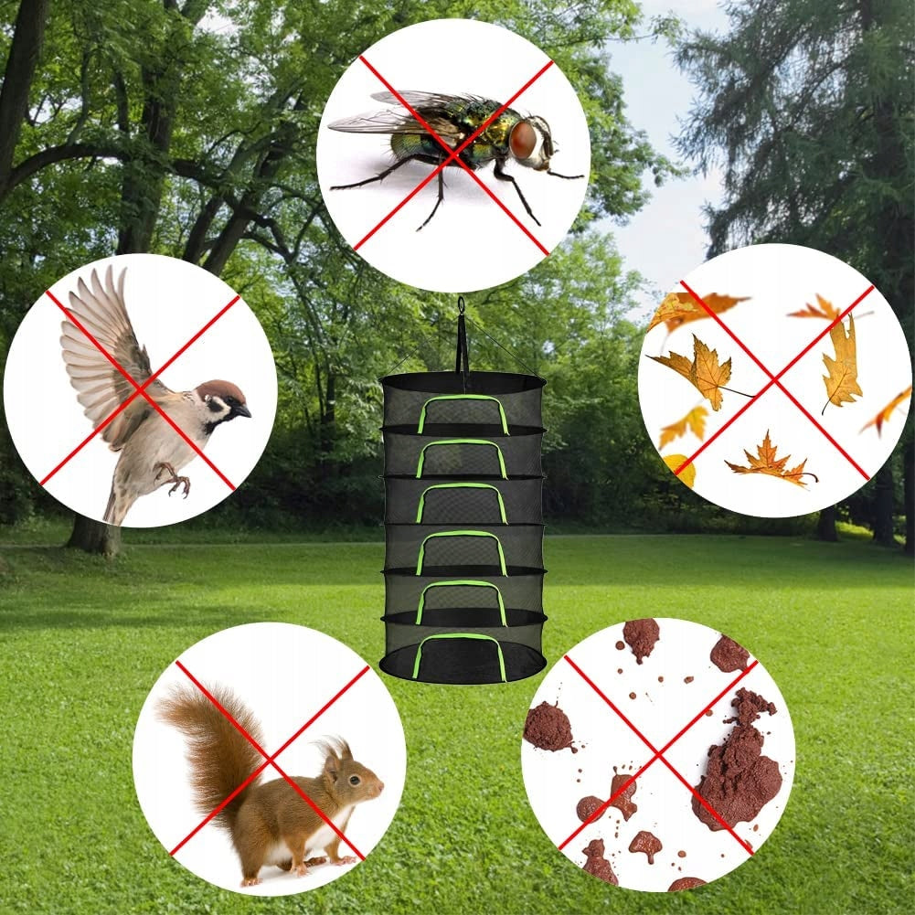 6 FLOORS HANGING DRYING NET FOR GARDEN, TERRACE, KITCHEN, ETC FRUIT Manufacturer code HG9783