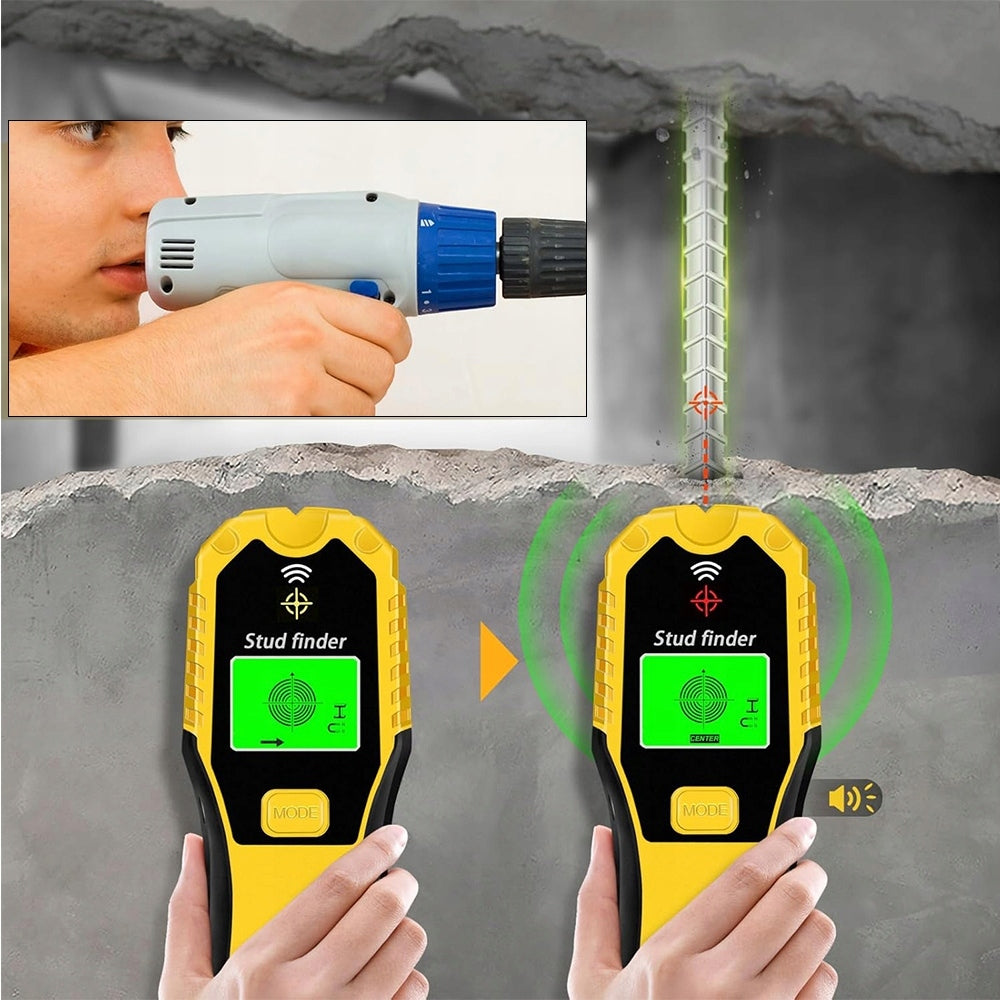 6-IN-1 CABLE DETECTOR AND METAL SCANNER WITH LCD DISPLAY FOR PIPES AND CEILINGS Kind wire detector