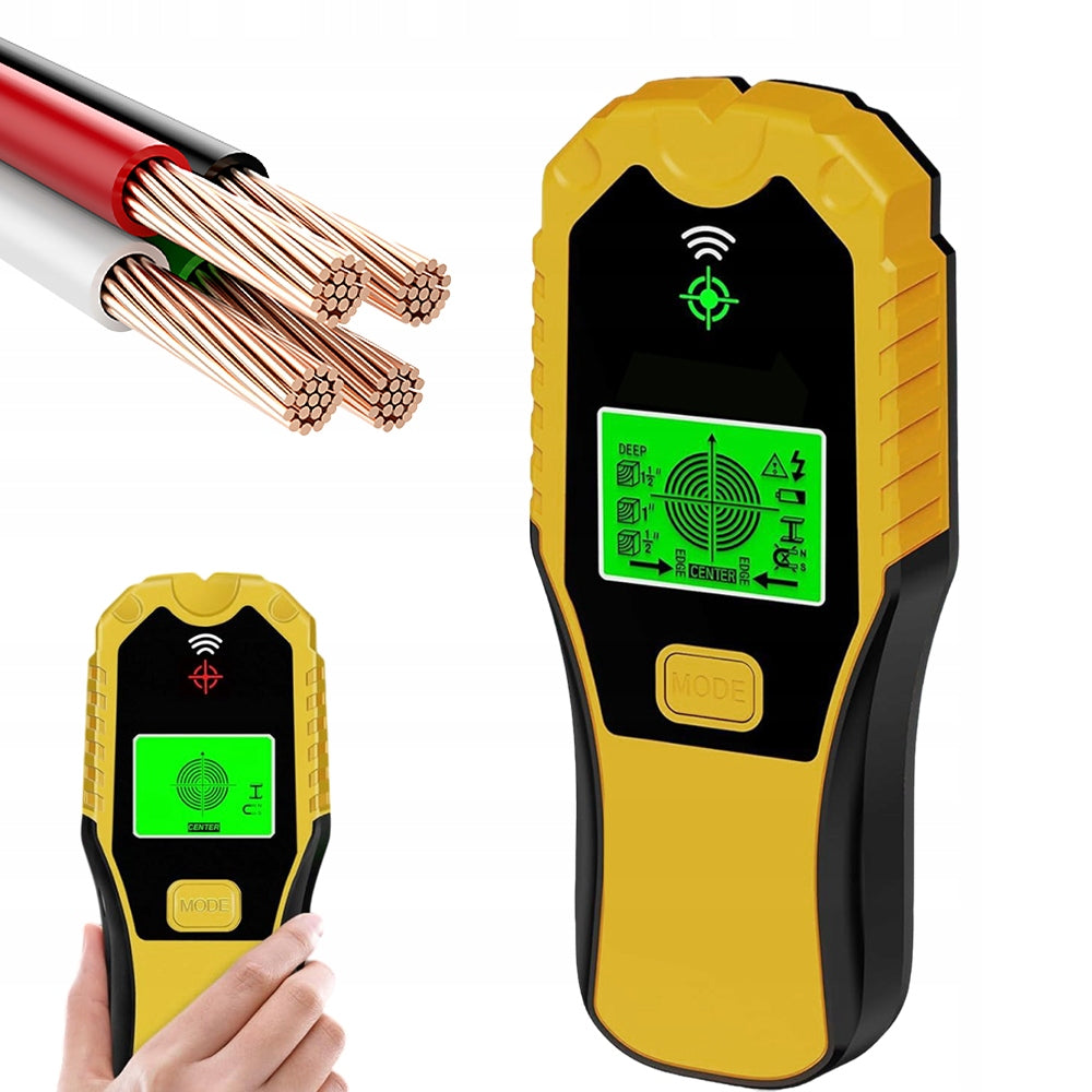 6-IN-1 CABLE DETECTOR AND METAL SCANNER WITH LCD DISPLAY FOR PIPES AND CEILINGS