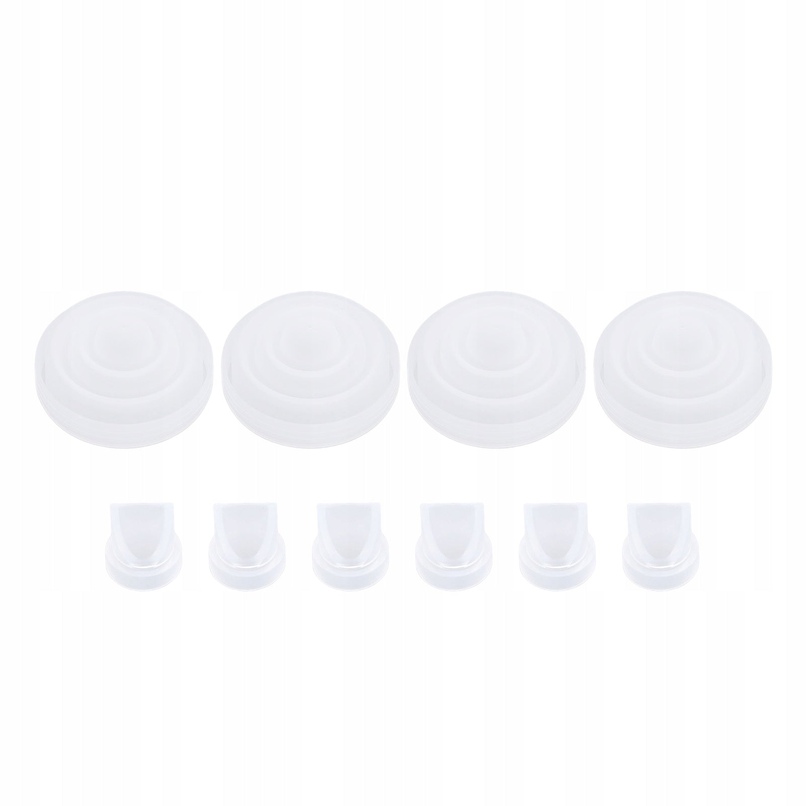 6 PCS DUCKBILL VALVES AND MEMBRANE 4 PCS PREVENTS FLOWS TO THE BREAST PUMP