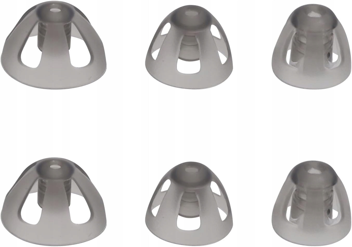 6 PCS HEARING AID TIPS 3 SIZES SILICONE