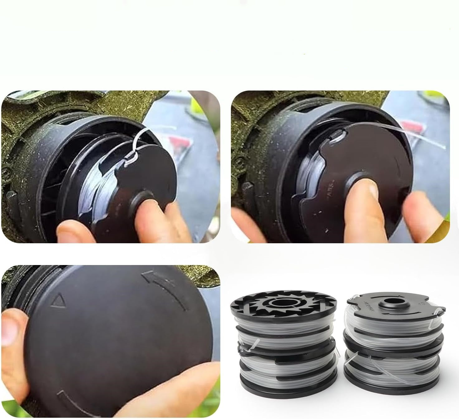 6 PCS,PARKSIDE SPOOL FOR TRIMMER LINE PRT 550 PRTA 20-LI 1,6 MM Length 8.3 m
