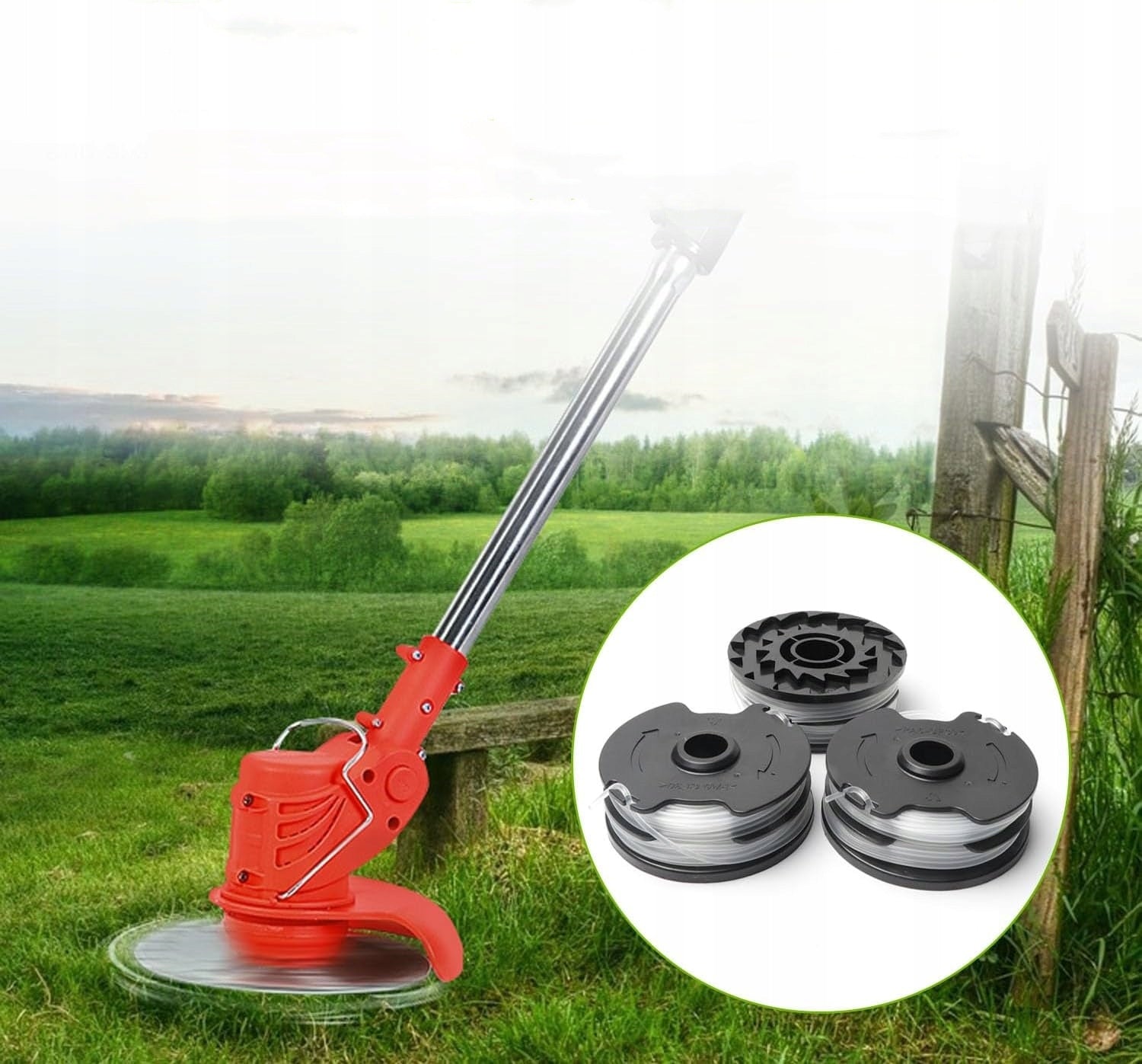 6 PCS,PARKSIDE SPOOL FOR TRIMMER LINE PRT 550 PRTA 20-LI 1,6 MM Type trimmer line