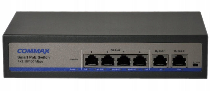 6-PORT SWITCH Poe VIDEO INTERCOM IP COMMAX 6 PORTS POE UPLINK