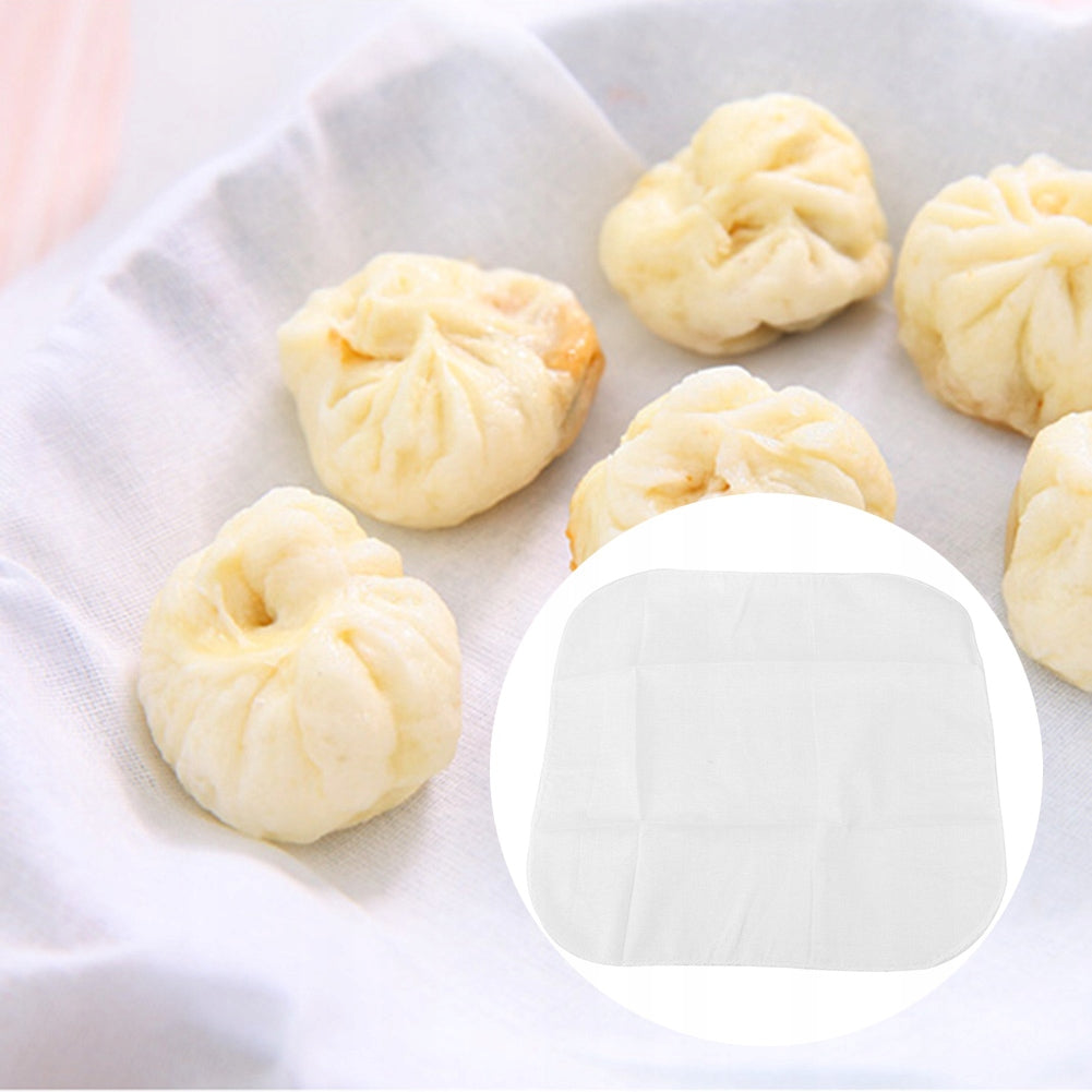 6 Pcs Cotton Steaming Kitchen Cloth Buns EP