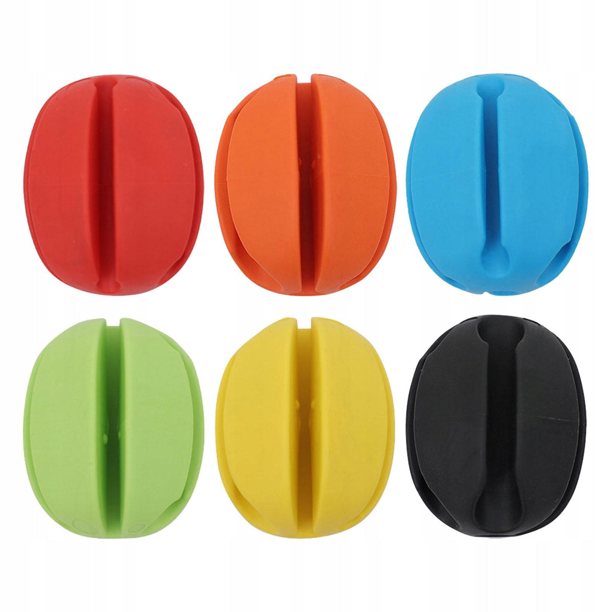 6 Pcs Fishing Rod with Attached Ball Rubber Rod Clips Protector Model Uchwyt do krawata na wędkę Klips ochronny na