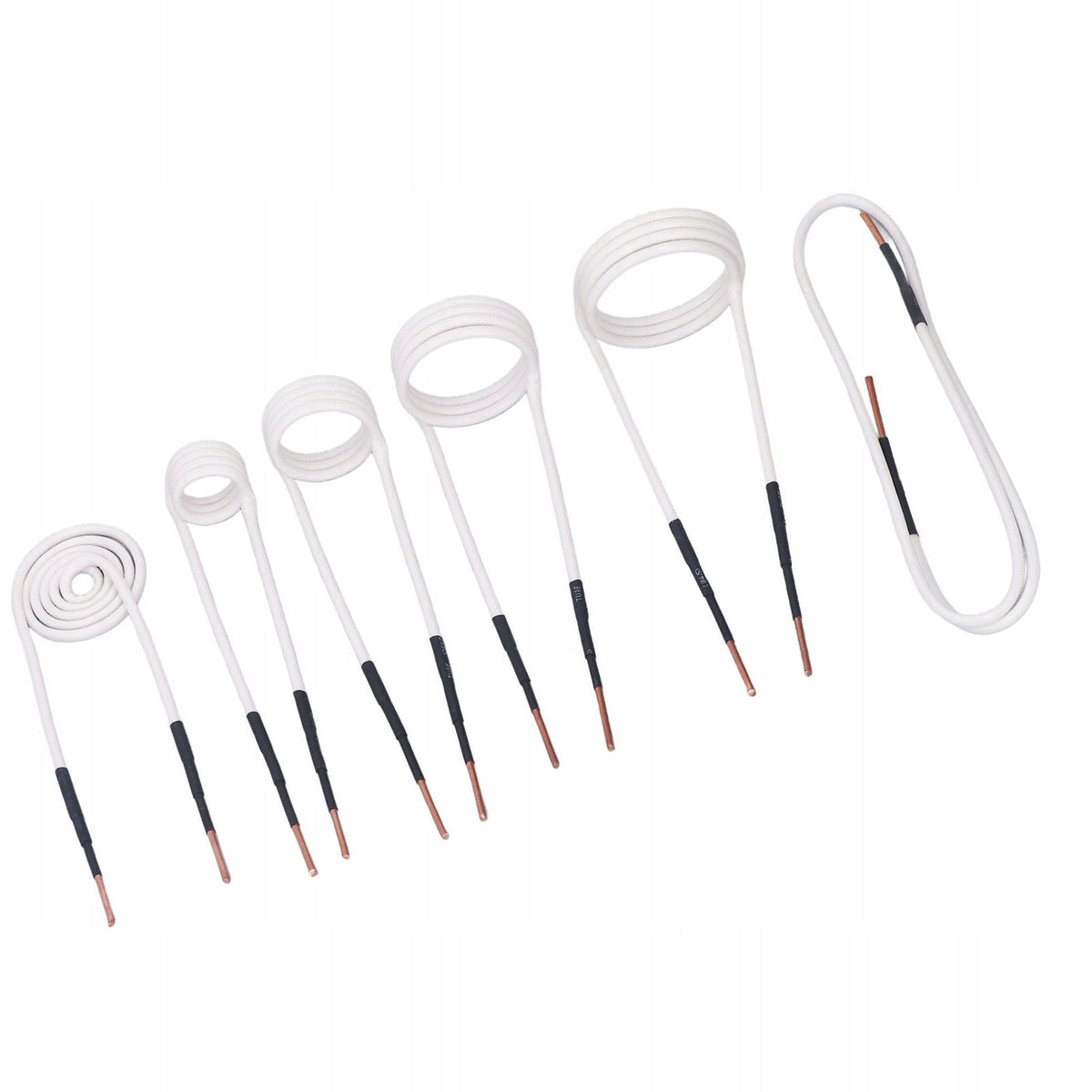6 Pcs Induction Heater Coil Set 2,5mm Brass Core 20 U8