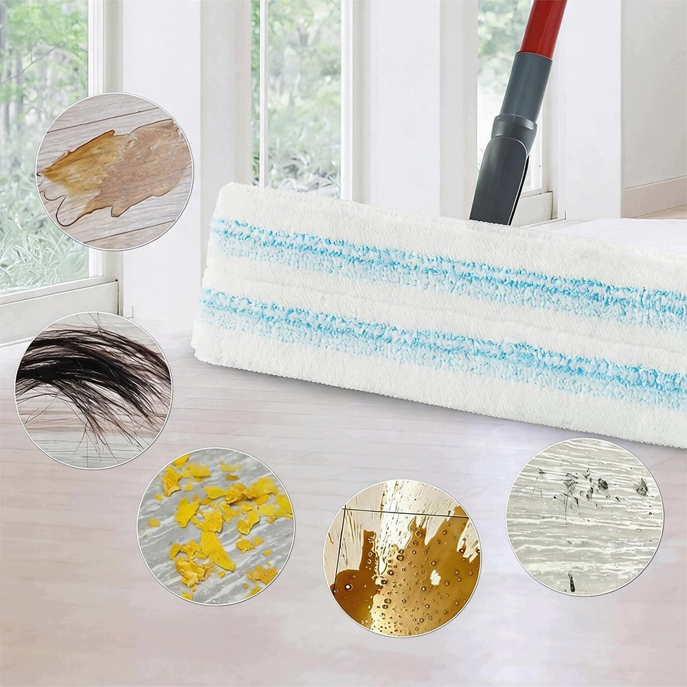 6 Pcs Microfiber Mop Cartridges For Wet And Dry White Washing Brand Bedee